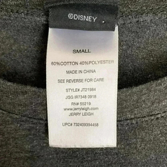 Disney Women's Tee Shirt Size Small Minnie Mouse Gray Shirt T-Shirt - Picture 4 of 5